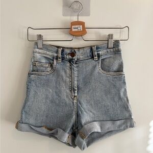 Aritzia Wilfred Free High-Waisted Denim Shorts